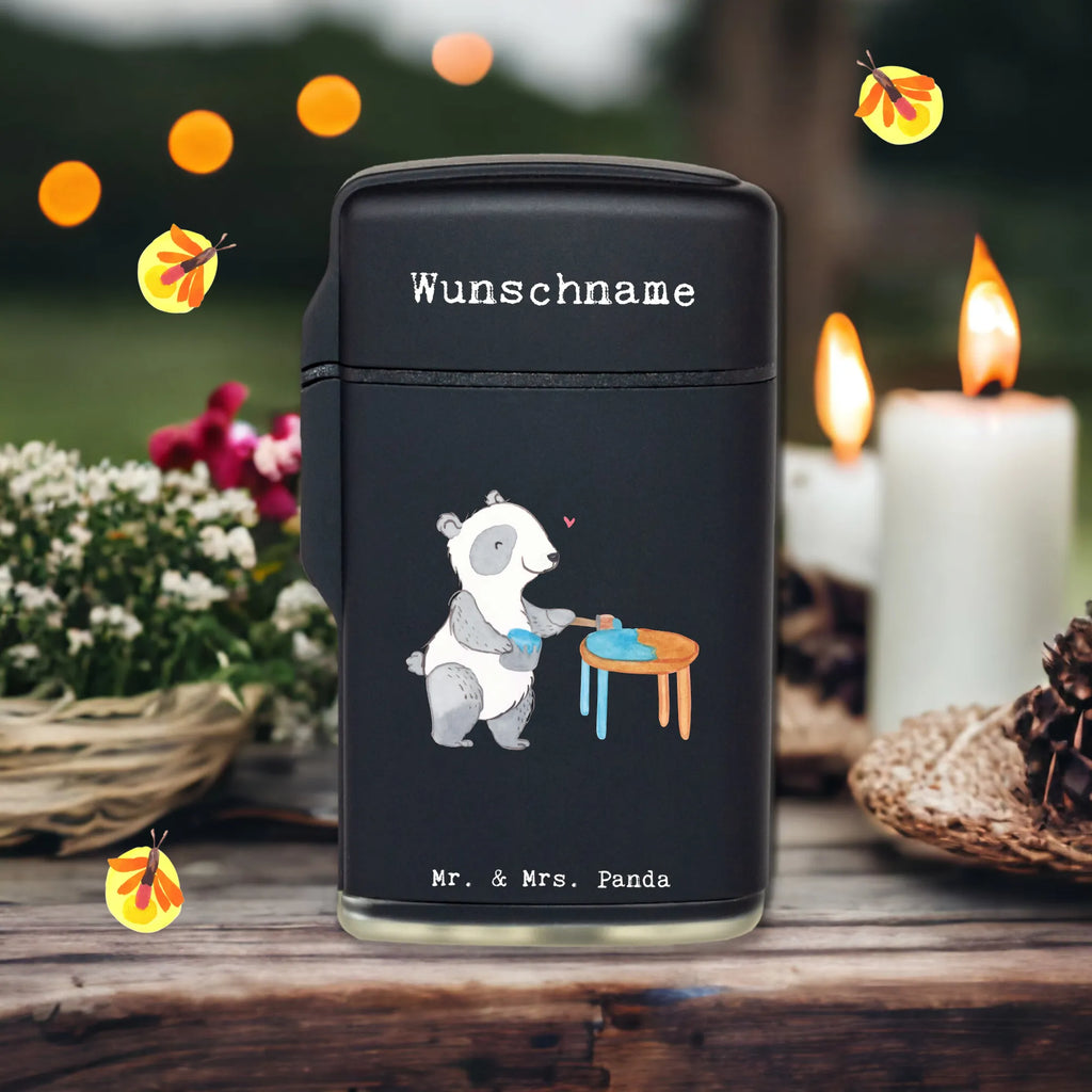 Personalised lighter panda restore furniture Gift, sport, hobby, giving, thank you, award, profit, athlete, restore antique furniture, craft, Restore furniture, restorer