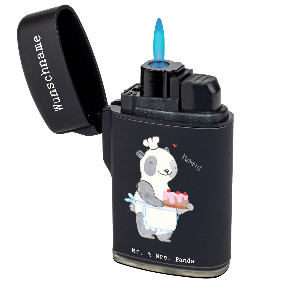 Personalised lighter panda Bake Gift, sport, hobby, giving, thank you, award, profit, athlete, bake, hobby baker, bake cakes