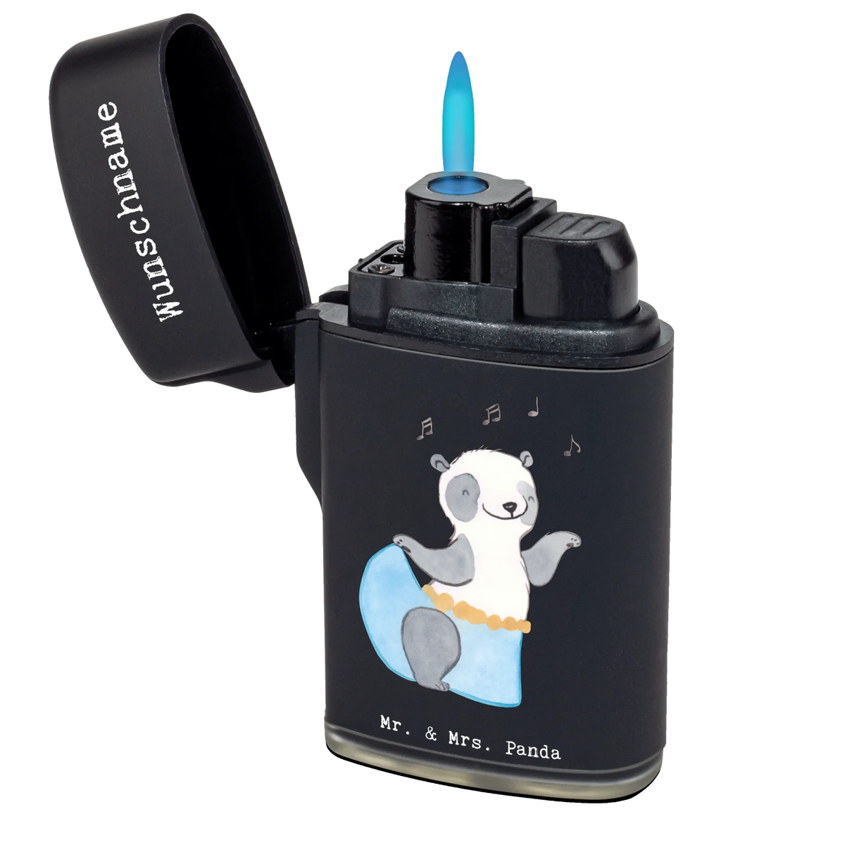 Personalised lighter panda belly dance Gift, sport, hobby, giving, thank you, award, profit, athlete, dancing, oriental dance, Belly dance