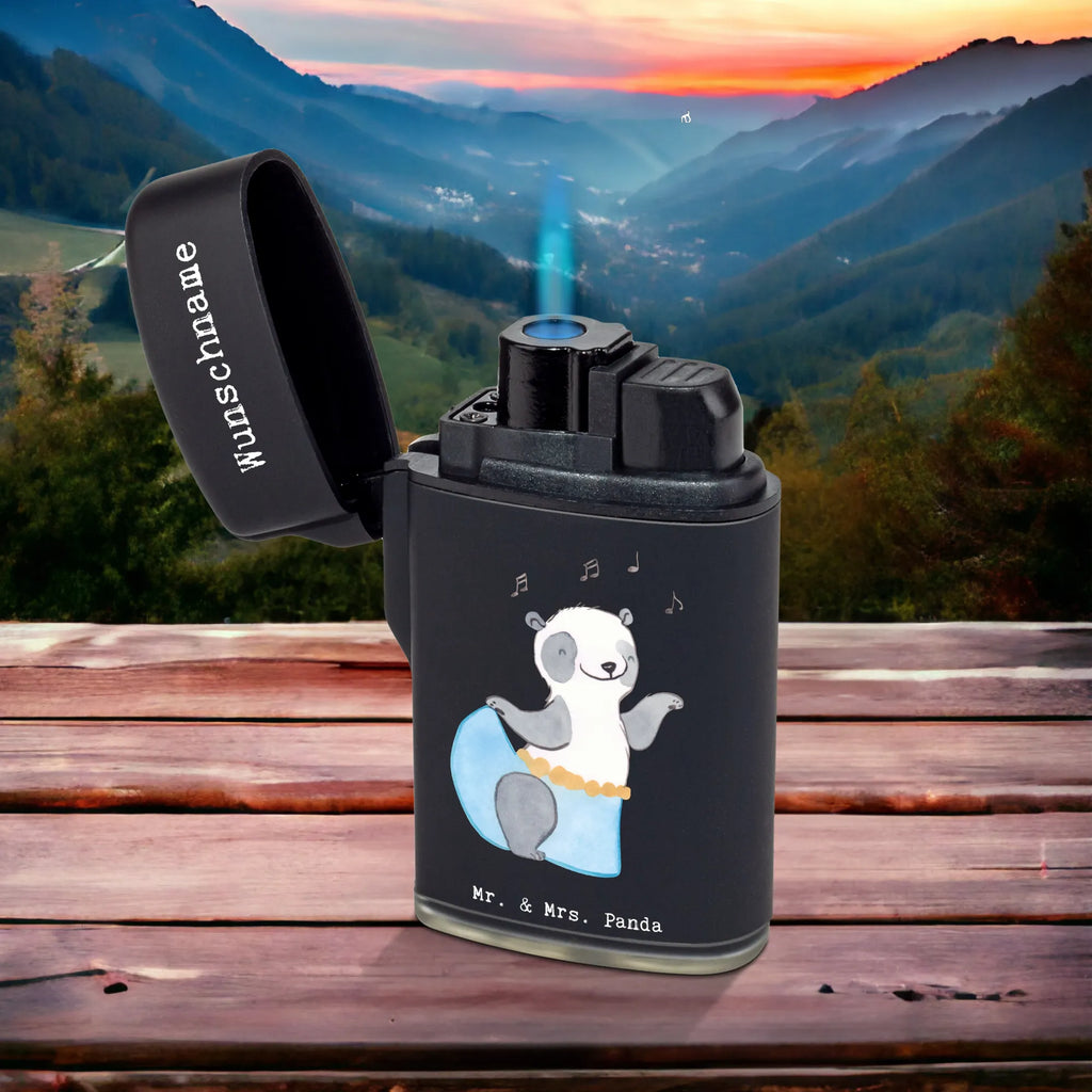 Personalised lighter panda belly dance Gift, sport, hobby, giving, thank you, award, profit, athlete, dancing, oriental dance, Belly dance