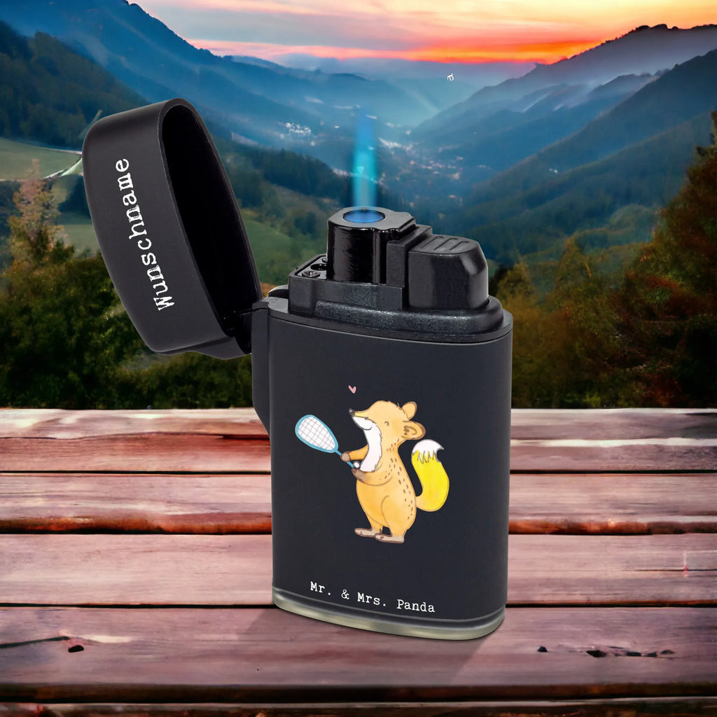 Spersonalizowana zapalniczka lis grać w squasha Prezent, Sport, Dyscyplina sportowa, Hobby, Darować, Dziękuję, Dzięki, Wyróżnienie, Wygrana, Sportowiec