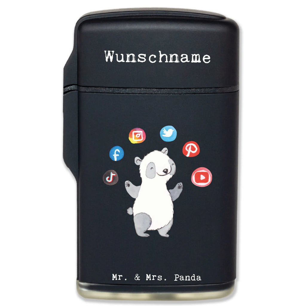 Personalised lighter Social Media Manager heart gift, gift idea, best, farewell gift, passing exam, anniversary, retirement, promotion, job start, sayings, funny, profession