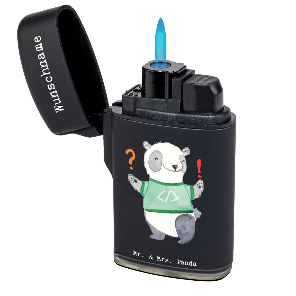 Personalisiertes Feuerzeug Panda Programmierer Abenteuer Personalisierbares Feuerzeug, Personalisiertes Feuerzeug, Feuerzeug Personalisiert, Gasfeuerzeug personalisiert, Individuelles Feuerzeug, Feuerzeug mit Name, Geschenk, Schenken, Jubiläum, Danke, Dankeschön, Beruf, Ausbildung, Abschied, Rente, Kollege, Kollegin, Arbeitskollege, Mitarbeiter, Firma, Panda Programmierer, Geschenke Berufe, Programmierer Geschenke, Geschenk Programmierer, Programmierer Geschenk
