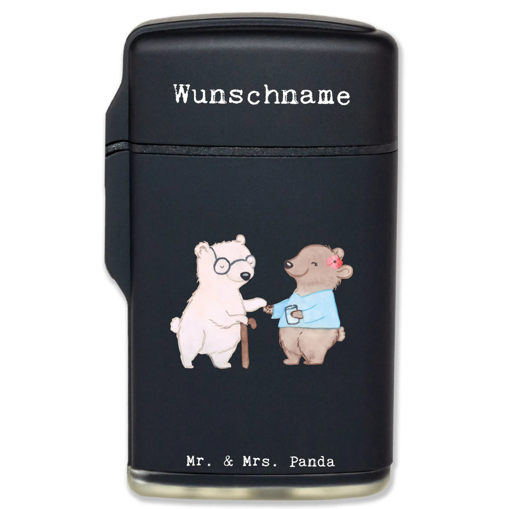 Spersonalizowana zapalniczka opiekunka osób starszych serce Zawód, Wykształcenie, Jubileusz, Pożegnanie, Emerytura, Kolega, Koleżanka, Prezent, Dawać, Pracownik, Współpracownik, Firma, Dziękuję, Dziękuję bardzo