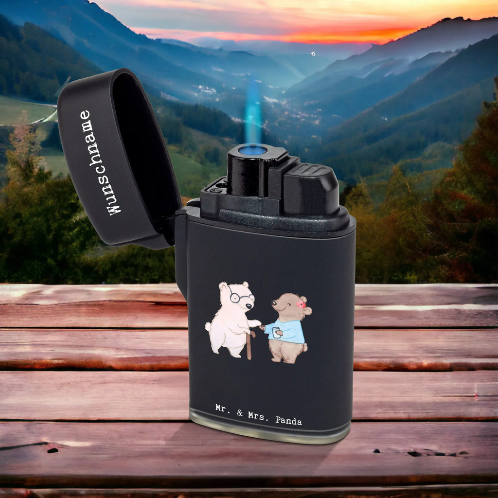 Spersonalizowana zapalniczka opiekunka osób starszych serce Zawód, Wykształcenie, Jubileusz, Pożegnanie, Emerytura, Kolega, Koleżanka, Prezent, Dawać, Pracownik, Współpracownik, Firma, Dziękuję, Dziękuję bardzo