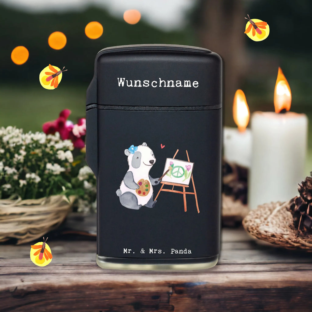 Personalised lighter female artist Heart gift, gift idea, best, farewell gift, passing exam, anniversary, retirement, promotion, job start, sayings, funny, profession