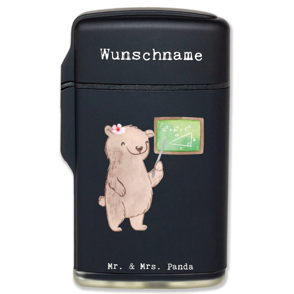 Personalised lighter female mathematician Heart gift, gift idea, best, farewell gift, passing exam, anniversary, retirement, promotion, job start, sayings, funny, profession