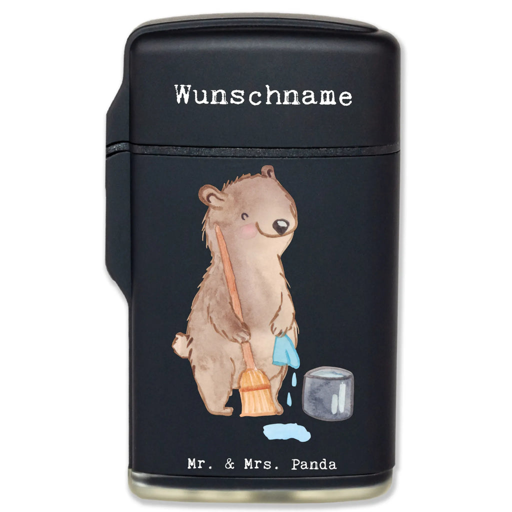 Spersonalizowana zapalniczka sprzątaczka Serce Zawód, Wykształcenie, Jubileusz, Pożegnanie, Emerytura, Kolega, Koleżanka, Prezent, Dawać, Pracownik, Współpracownik, Firma, Dziękuję, Dziękuję bardzo