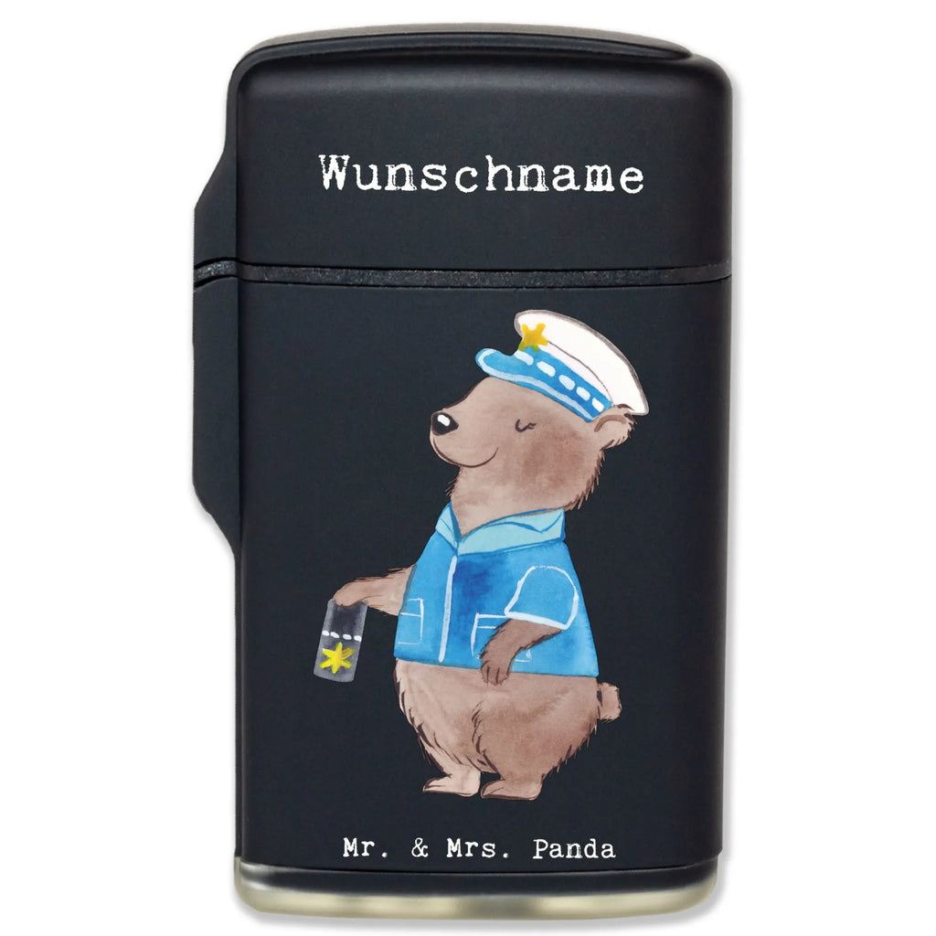 Personalised lighter Policewoman heart gift, gift idea, best, farewell gift, passing exam, anniversary, retirement, promotion, job start, sayings, funny, profession