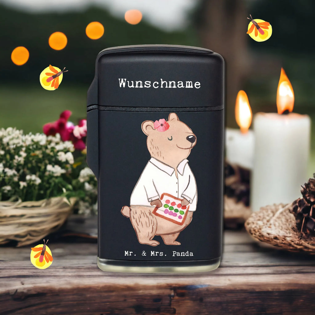 Personalised lighter bank clerk heart gift, gift idea, best, farewell gift, passing exam, anniversary, retirement, promotion, job start, sayings, funny, profession