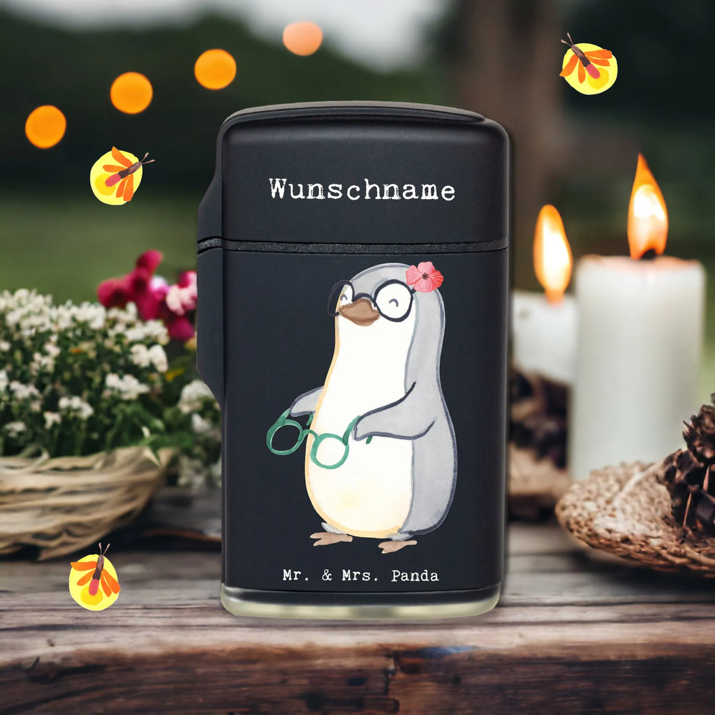 Personalised lighter optician heart gift, gift idea, best, farewell gift, passing exam, anniversary, retirement, promotion, job start, sayings, funny, profession