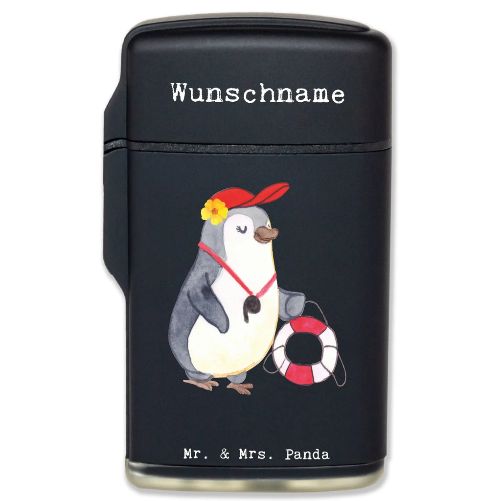 Personalised lighter Lifeguard heart gift, gift idea, best, farewell gift, passing exam, anniversary, retirement, promotion, job start, sayings, funny, profession