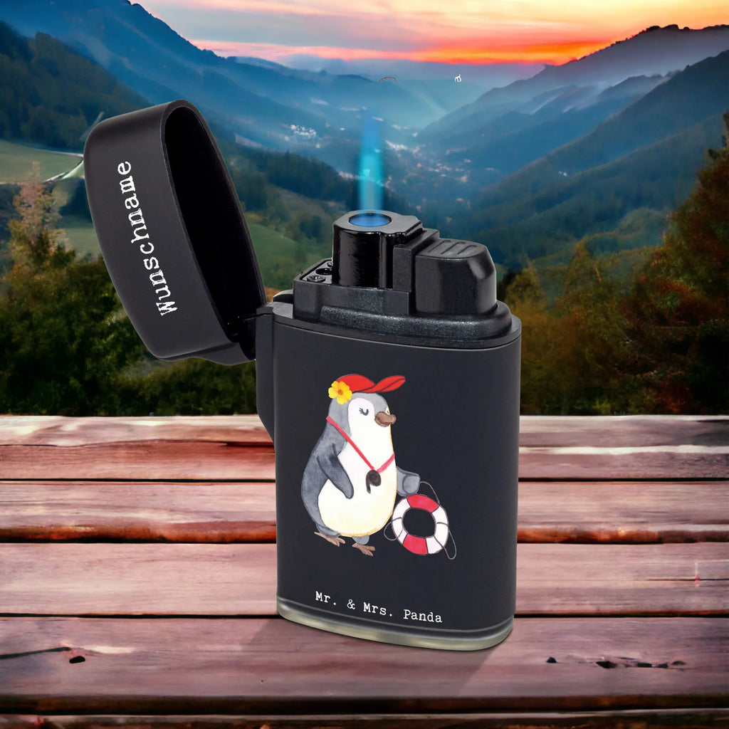 Personalised lighter Lifeguard heart gift, gift idea, best, farewell gift, passing exam, anniversary, retirement, promotion, job start, sayings, funny, profession