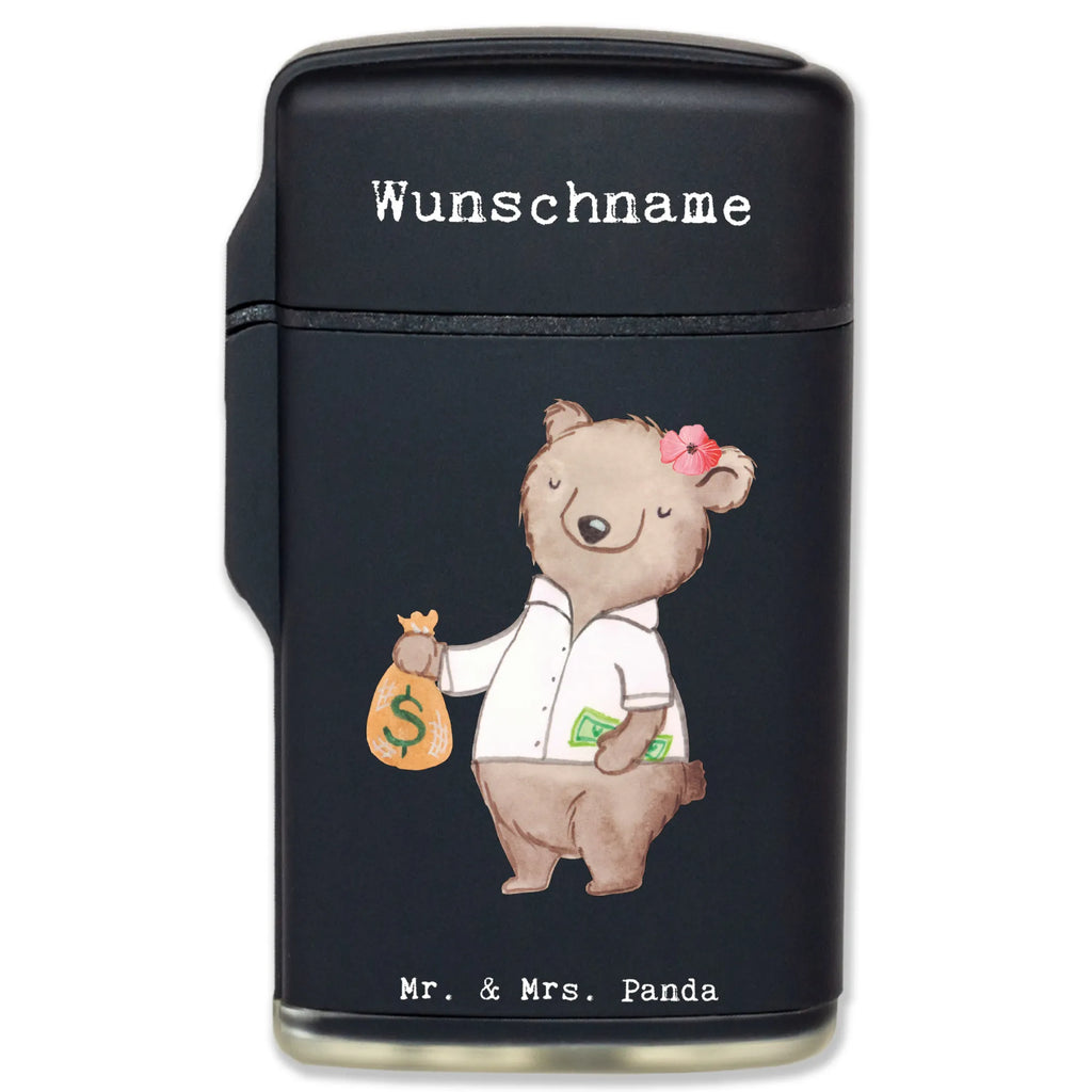 Personalised lighter female banker heart gift, gift idea, best, farewell gift, passing exam, anniversary, retirement, promotion, job start, sayings, funny, profession