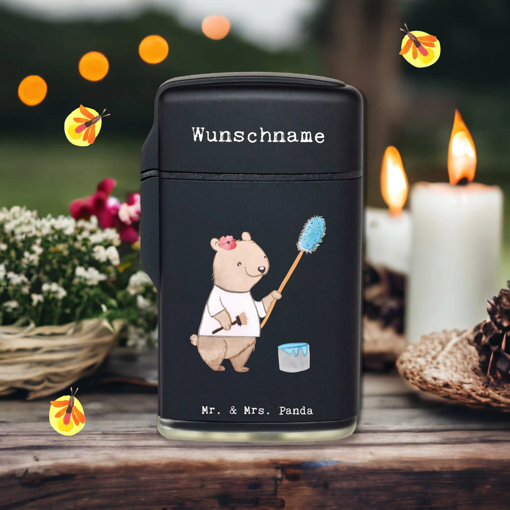 Spersonalizowana zapalniczka malarzyni serce Zawód, Wykształcenie, Jubileusz, Pożegnanie, Emerytura, Kolega, Koleżanka, Prezent, Dawać, Pracownik, Współpracownik, Firma, Dziękuję, Dziękuję bardzo