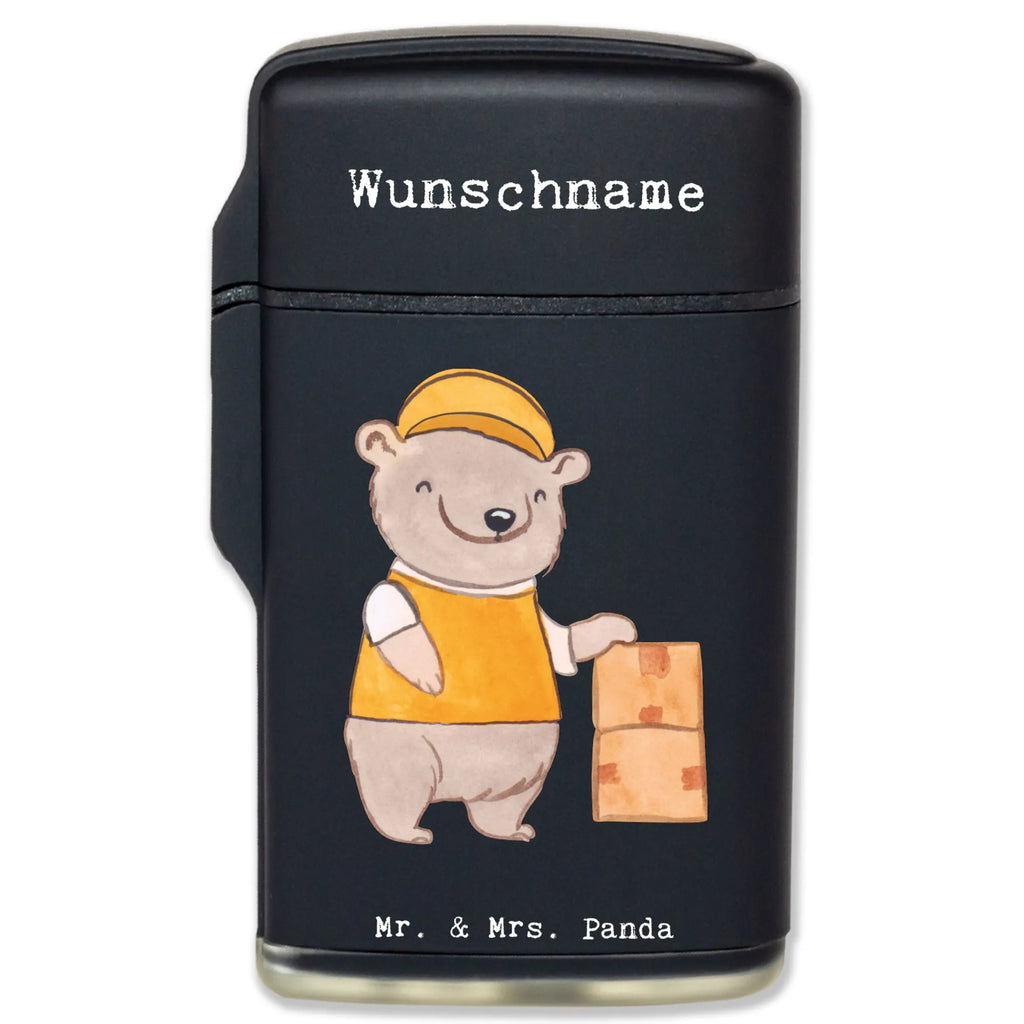 Personalised lighter Delivery service employee Heart gift, gift idea, best, farewell gift, passing exam, anniversary, retirement, promotion, job start, sayings, funny, profession