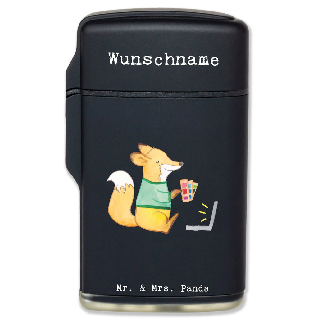 Personalised lighter graphic designer heart gift, gift idea, best, farewell gift, passing exam, anniversary, retirement, promotion, job start, sayings, funny, profession