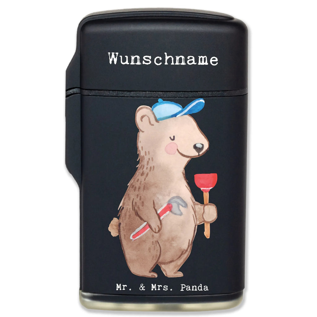 Personalised lighter Plumber Heart gift, gift idea, best, farewell gift, passing exam, anniversary, retirement, promotion, job start, sayings, funny, profession