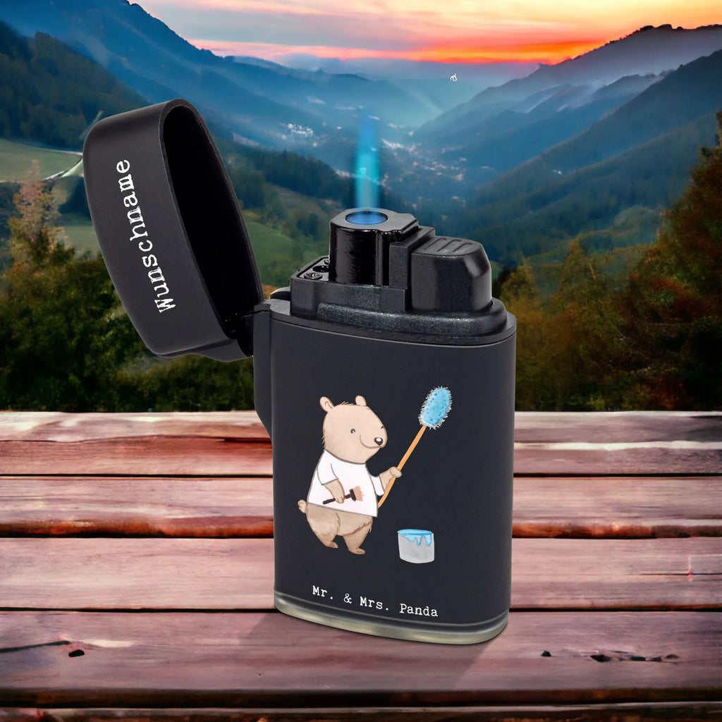 Personalised lighter Painter Heart gift, gift idea, best, farewell gift, passing exam, anniversary, retirement, promotion, job start, sayings, funny, profession