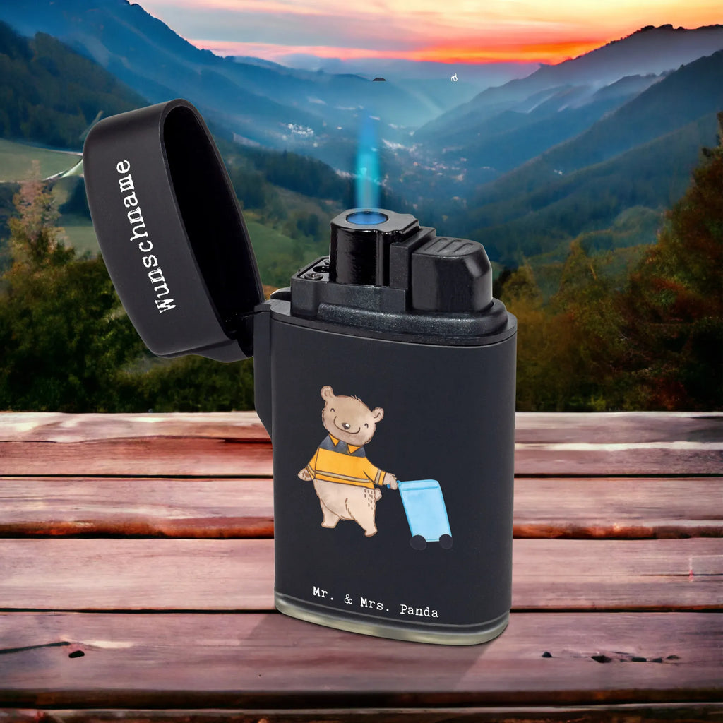 Personalised lighter Waste collector Heart gift, gift idea, best, farewell gift, passing exam, anniversary, retirement, promotion, job start, sayings, funny, profession