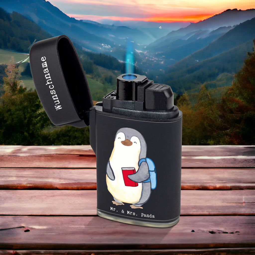 Personalised lighter Student heart gift, gift idea, best, farewell gift, passing exam, anniversary, retirement, promotion, job start, sayings, funny, profession