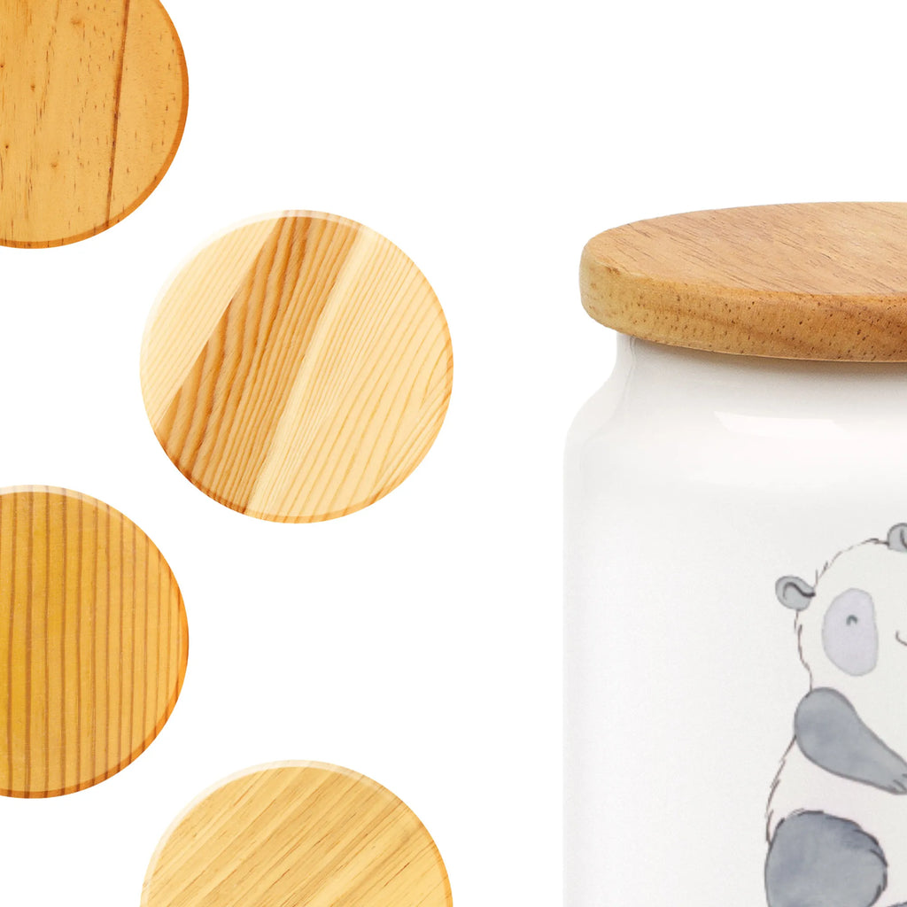 Spersonalizowany pojemnik na zapasy Panda Jazda na rolkach Prezent, Sport, Dyscyplina sportowa, Hobby, Darować, Dziękuję, Dzięki, Wyróżnienie, Wygrana, Sportowiec