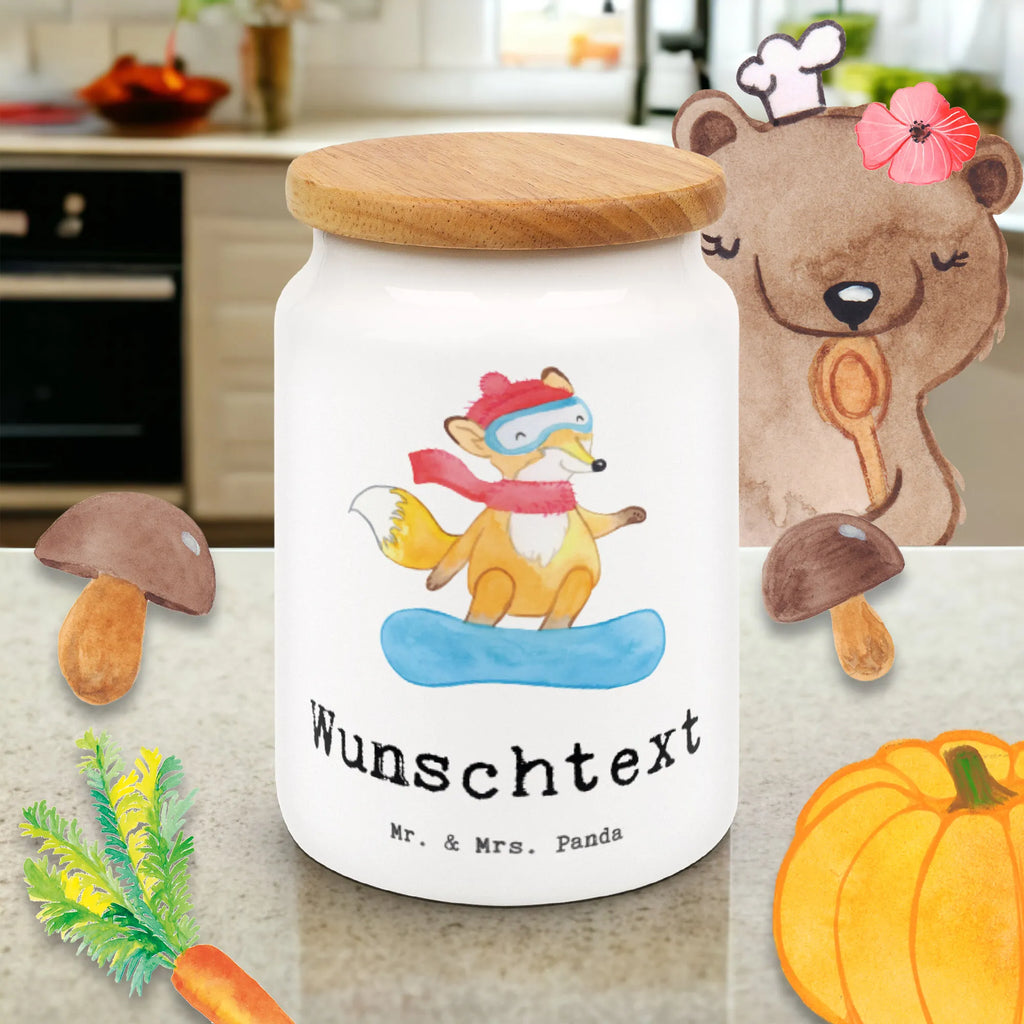 Spersonalizowany pojemnik na zapasy królik snowboardowanie Prezent, Sport, Dyscyplina sportowa, Hobby, Darować, Dziękuję, Dzięki, Wyróżnienie, Wygrana, Sportowiec