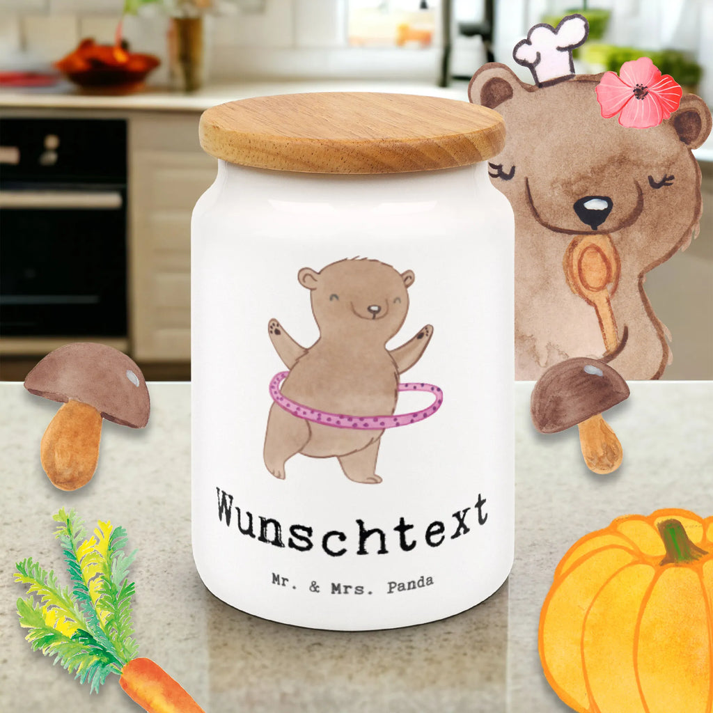 Personalized Storage Jar bear hula hoops personalized cookie jar, monogrammed food storage, custom treat canister, personalized ceramic jar, engraved kitchen jar, personalized cookie tin, personalized storage jar, personalized treat jar, personalized storage container, custom pantry container, personalized canister, Gift, sport, hobby, giving, thank you, award, profit, athlete, Hula Hoop, training, fitness