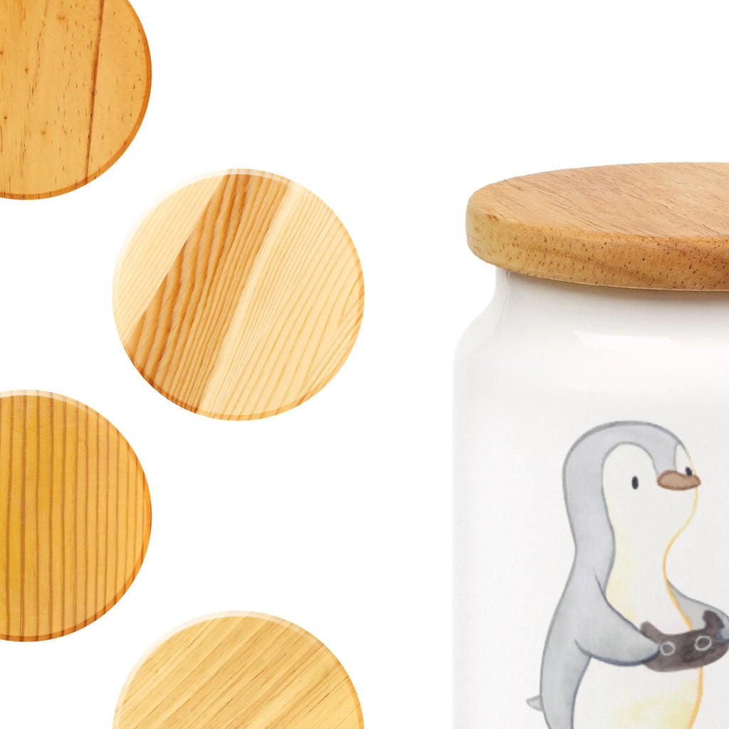 Spersonalizowany pojemnik na zapasy Pingwin Granie Prezent, Sport, Dyscyplina sportowa, Hobby, Darować, Dziękuję, Dzięki, Wyróżnienie, Wygrana, Sportowiec