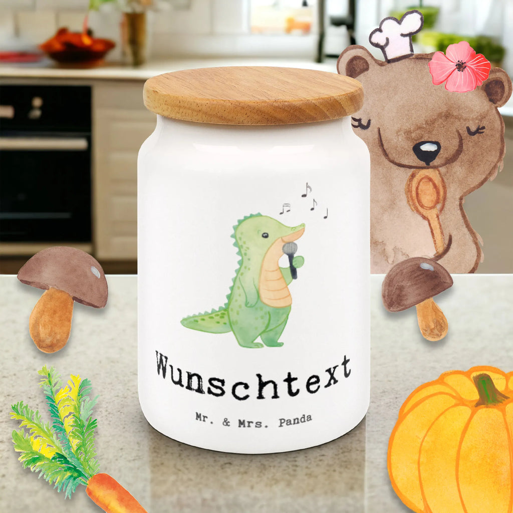 Personalized Storage Jar crocodile To sing monogrammed food storage, personalized canister, engraved kitchen jar, personalized ceramic jar, personalized cookie jar, custom pantry container, personalized cookie tin, personalized storage jar, personalized treat jar, personalized storage container, custom treat canister, Gift, sport, hobby, giving, thank you, award, profit, athlete, hobby singers, Singing, band, live performance, vocals