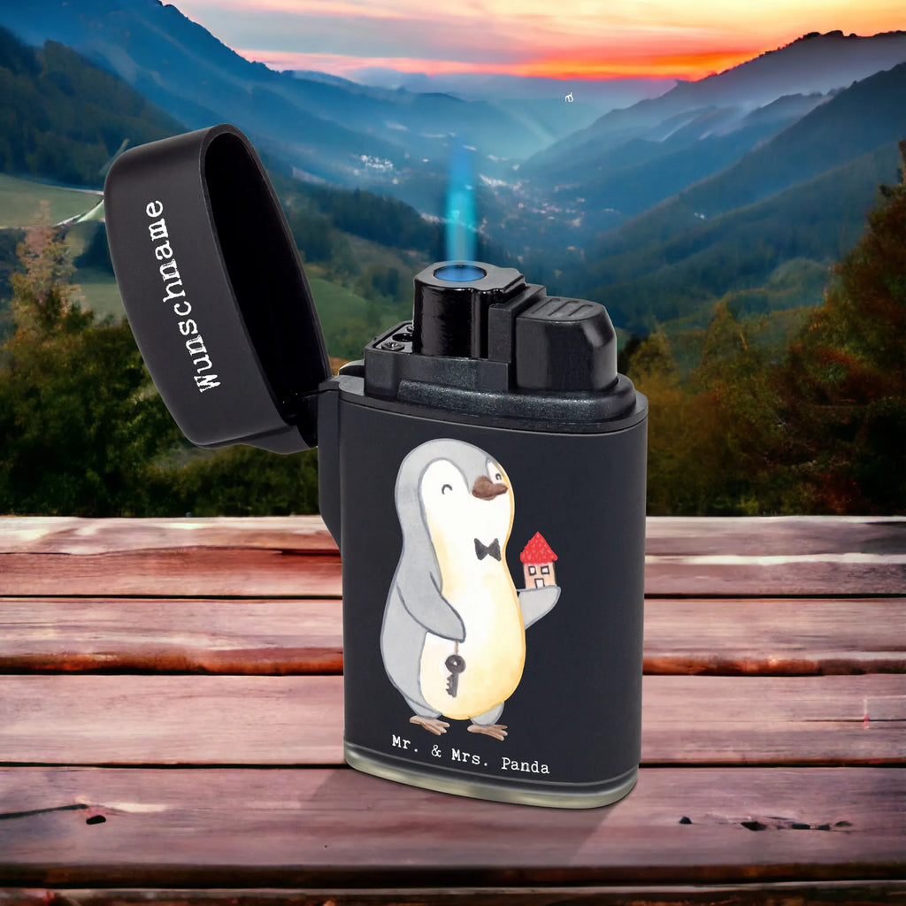 Personalised lighter Real Estate Agent Heart gift, gift idea, best, farewell gift, passing exam, anniversary, retirement, promotion, job start, sayings, funny, profession