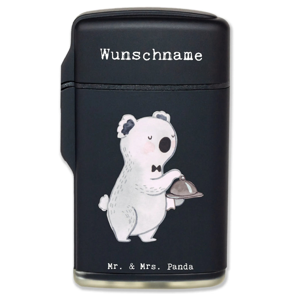 Spersonalizowana zapalniczka Kelner restauracyjny serce Zawód, Wykształcenie, Jubileusz, Pożegnanie, Emerytura, Kolega, Koleżanka, Prezent, Dawać, Pracownik, Współpracownik, Firma, Dziękuję, Dziękuję bardzo