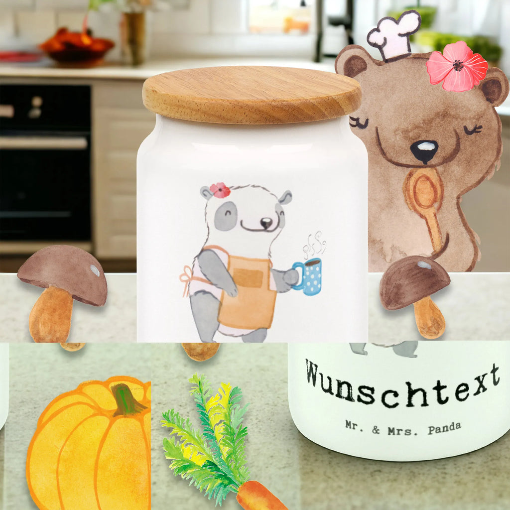 Spersonalizowany pojemnik na zapasy Barista serce Zawód, Wykształcenie, Jubileusz, Pożegnanie, Emerytura, Kolega, Koleżanka, Prezent, Dawać, Pracownik, Współpracownik, Firma, Dziękuję, Dziękuję bardzo