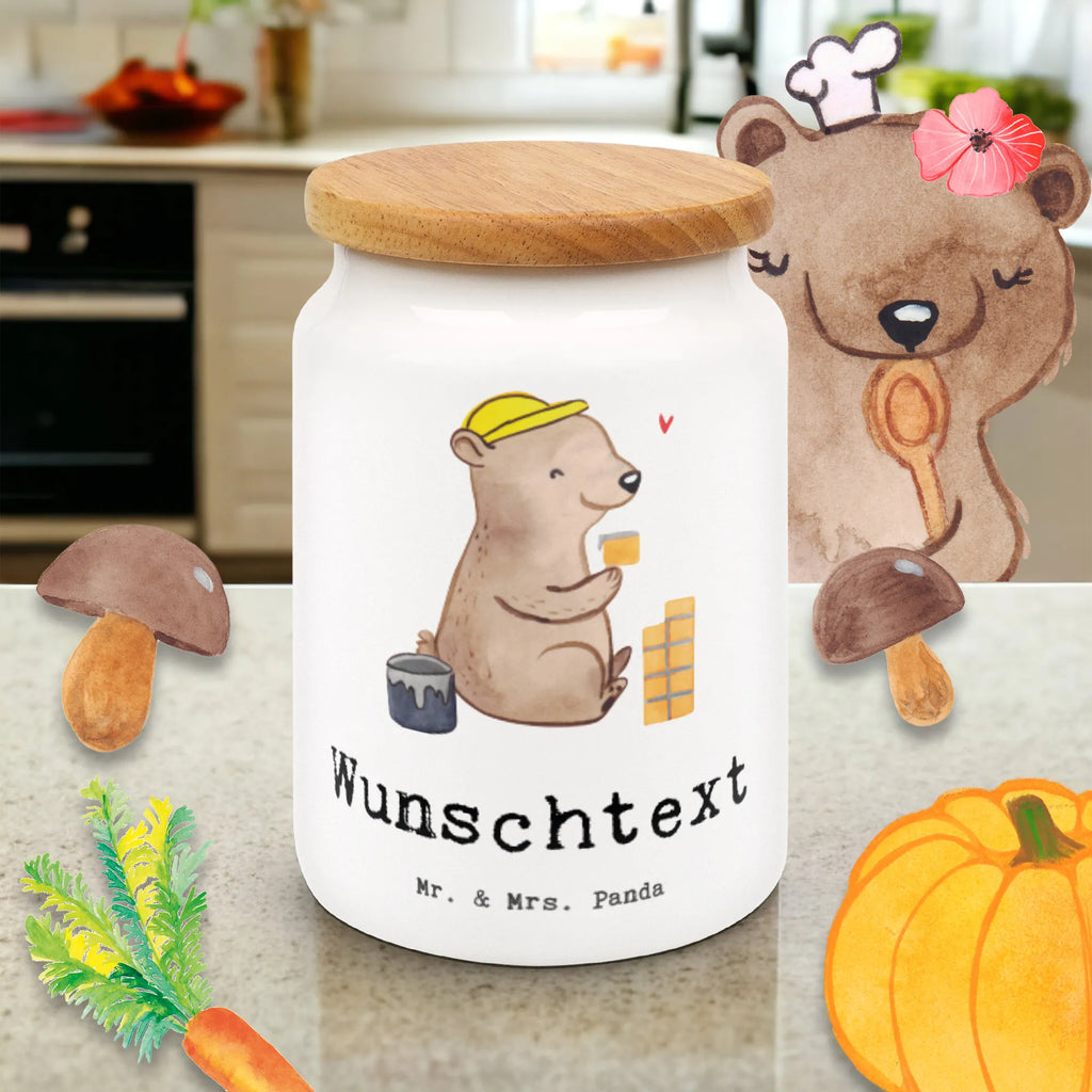 Personalized Storage Jar bricklayer heart engraved kitchen jar, personalized treat jar, monogrammed food storage, custom pantry container, personalized storage jar, personalized storage container, personalized canister, personalized cookie tin, custom treat canister, personalized ceramic jar, personalized cookie jar, gift, gift idea, best, farewell gift, passing exam, anniversary, retirement, promotion, job start, sayings, funny, profession