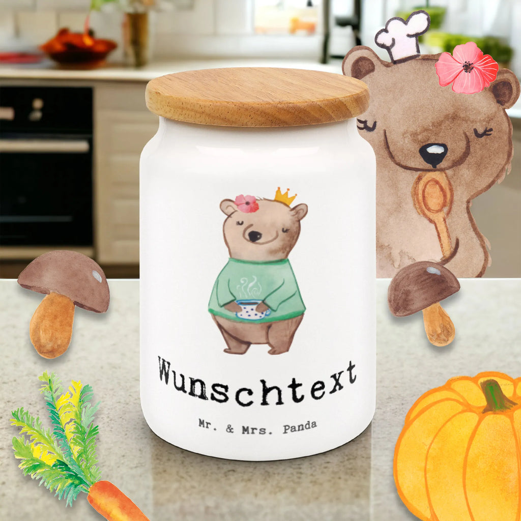 Spersonalizowany pojemnik na zapasy szefowa serce Zawód, Wykształcenie, Jubileusz, Pożegnanie, Emerytura, Kolega, Koleżanka, Prezent, Dawać, Pracownik, Współpracownik, Firma, Dziękuję, Dziękuję bardzo