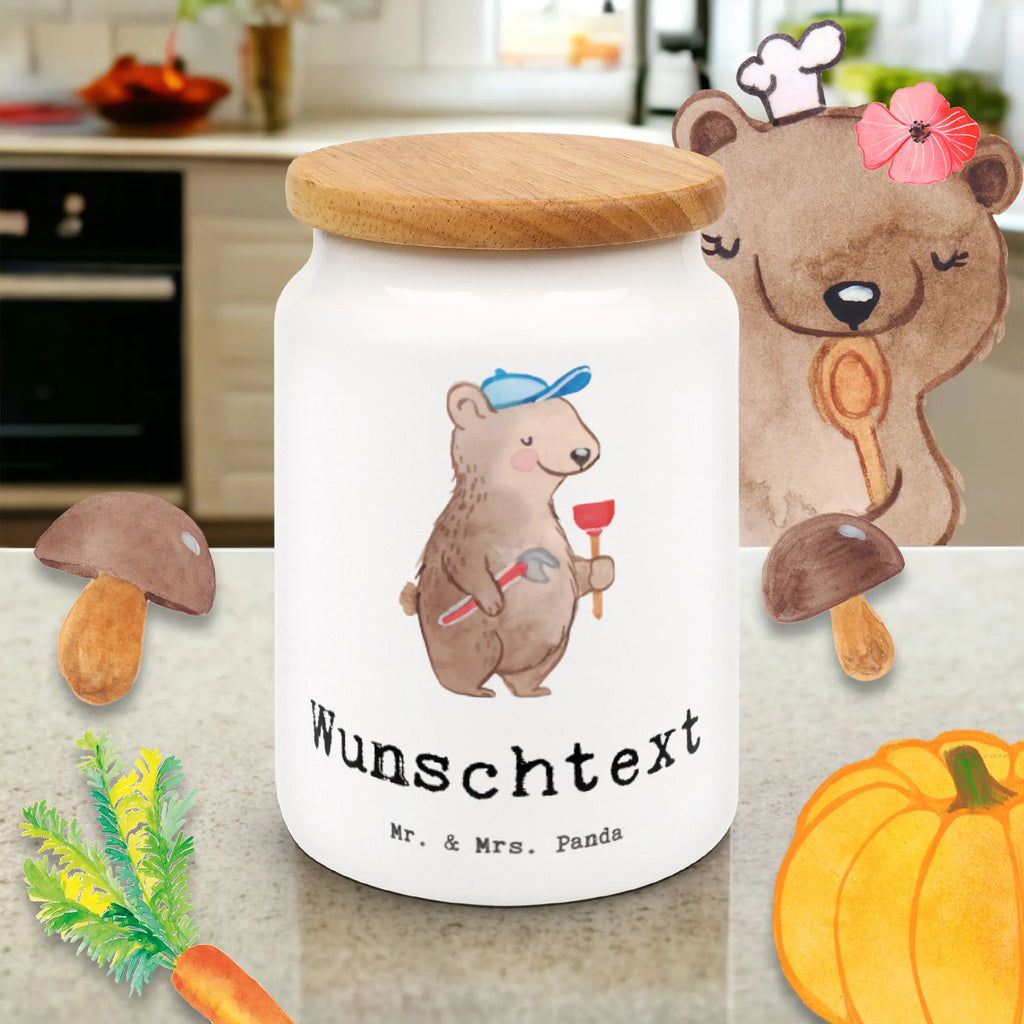 Personalized Storage Jar Plumber Heart engraved kitchen jar, monogrammed food storage, personalized ceramic jar, personalized treat jar, personalized storage container, personalized storage jar, personalized cookie jar, custom pantry container, personalized canister, personalized cookie tin, custom treat canister, gift, gift idea, best, farewell gift, passing exam, anniversary, retirement, promotion, job start, sayings, funny, profession