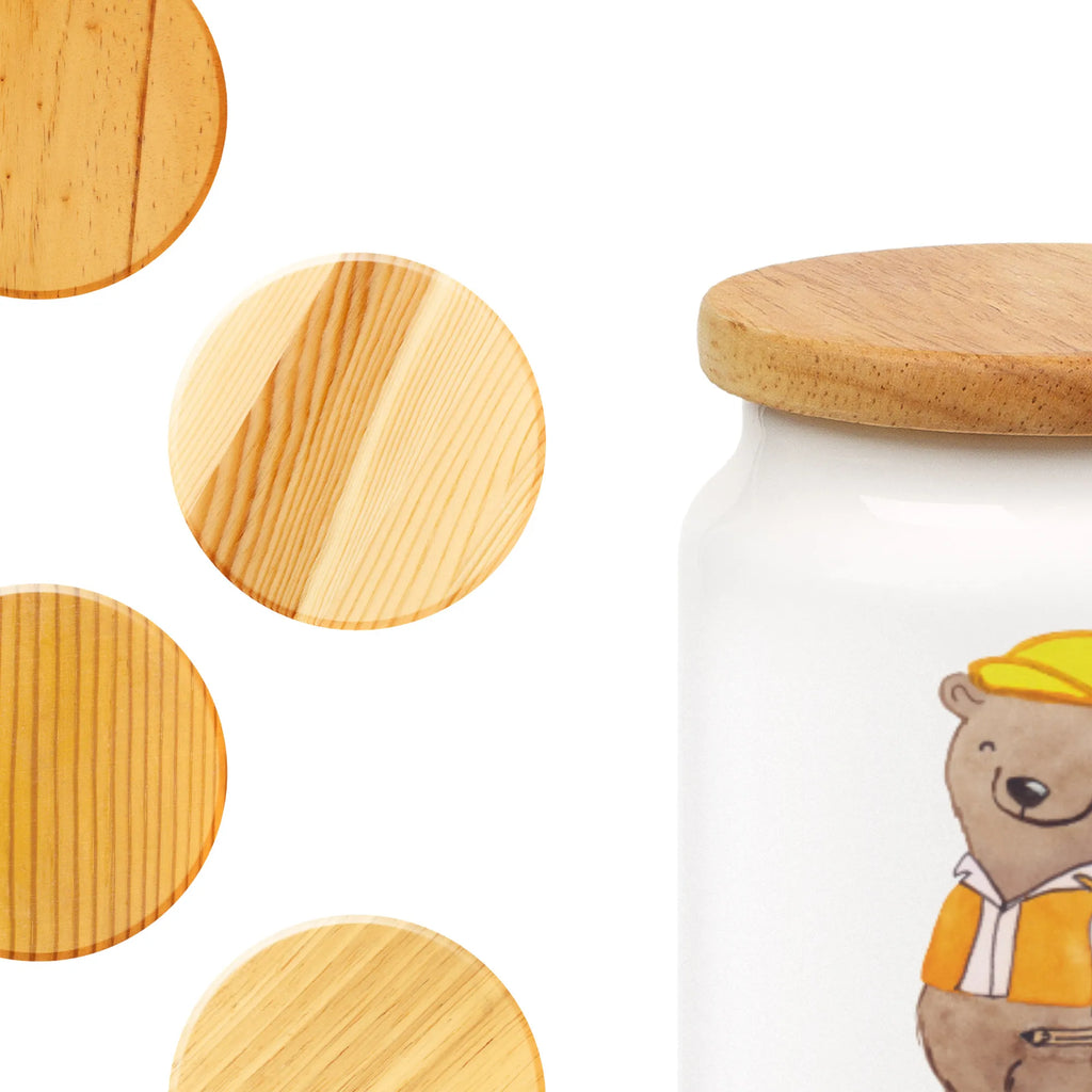 Spersonalizowany pojemnik na zapasy Inżynier budowlany serce Zawód, Wykształcenie, Jubileusz, Pożegnanie, Emerytura, Kolega, Koleżanka, Prezent, Dawać, Pracownik, Współpracownik, Firma, Dziękuję, Dziękuję bardzo