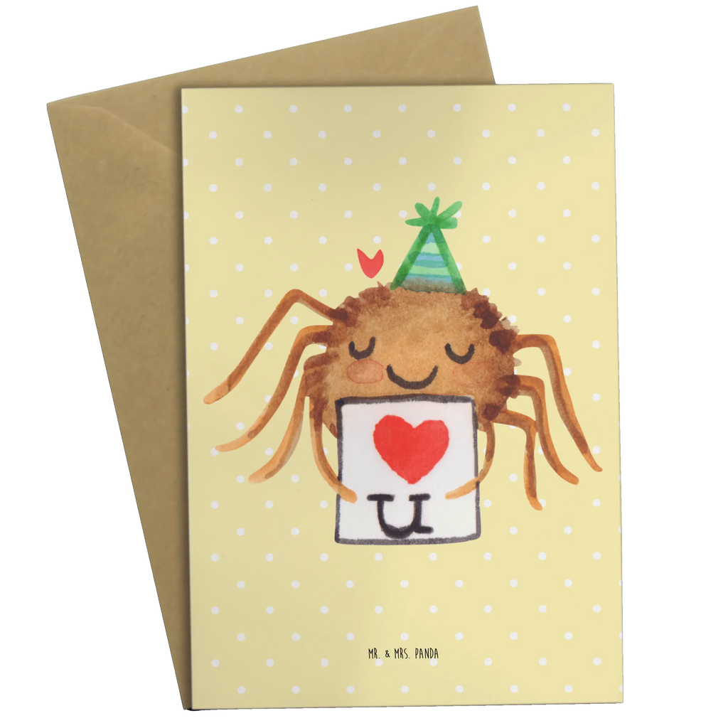 Grußkarte Spinne Agathe Brief Grußkarte, Hochzeitskarte, Geburtstagskarte, Einladungskarte, Karte, Klappkarte, Ansichtskarten, Glückwunschkarte, Spinne Agathe, Spinne, Agathe, Videos, Merchandise, Liebesbeweis, Liebespaar, Liebesgeschenk, Heiratsantrag, Treuebeweis, Ich Liebe dich, Treuetest, Verliebt