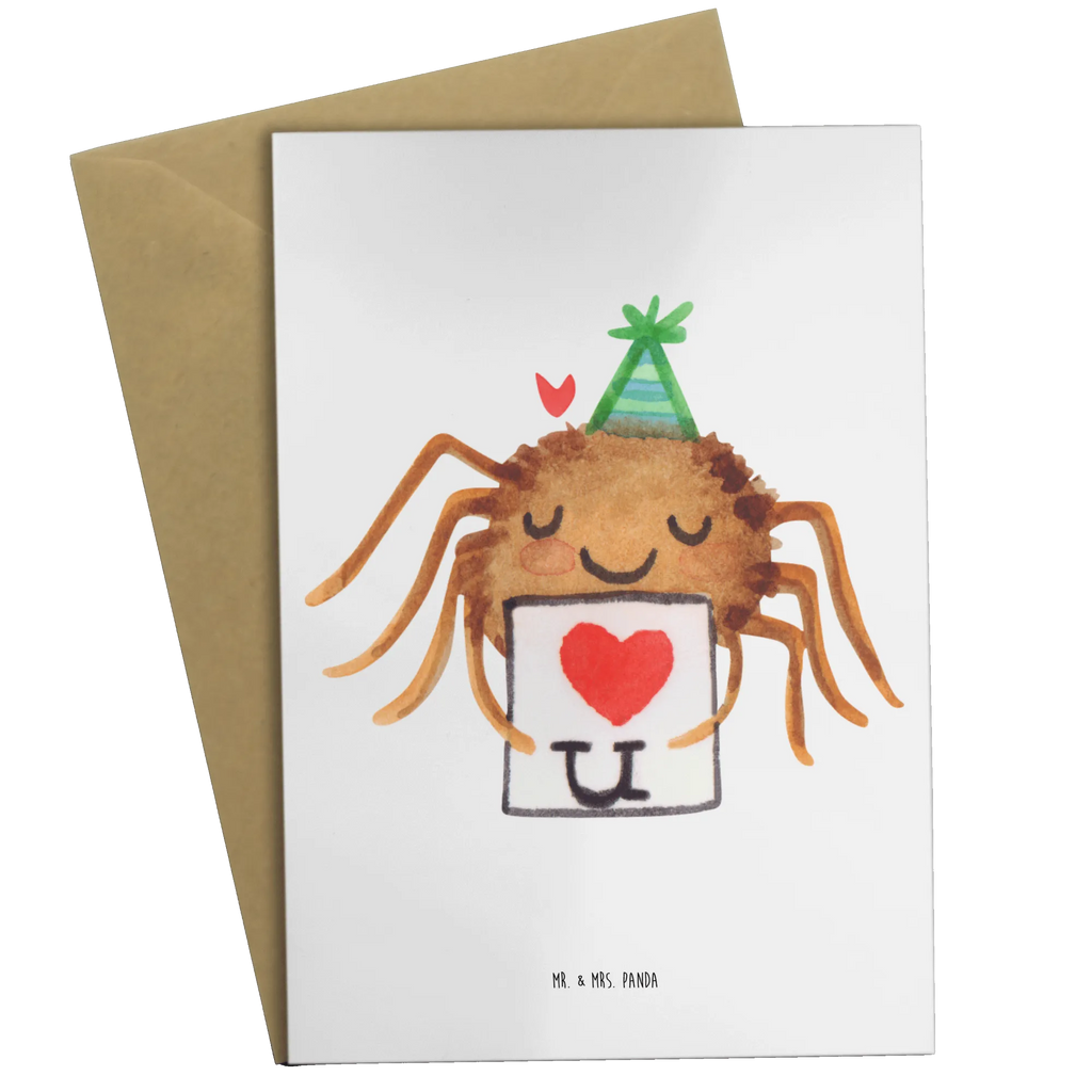 Grußkarte Spinne Agathe Brief Grußkarte, Hochzeitskarte, Geburtstagskarte, Einladungskarte, Karte, Klappkarte, Ansichtskarten, Glückwunschkarte, Spinne Agathe, Spinne, Agathe, Videos, Merchandise, Liebesbeweis, Liebespaar, Liebesgeschenk, Heiratsantrag, Treuebeweis, Ich Liebe dich, Treuetest, Verliebt