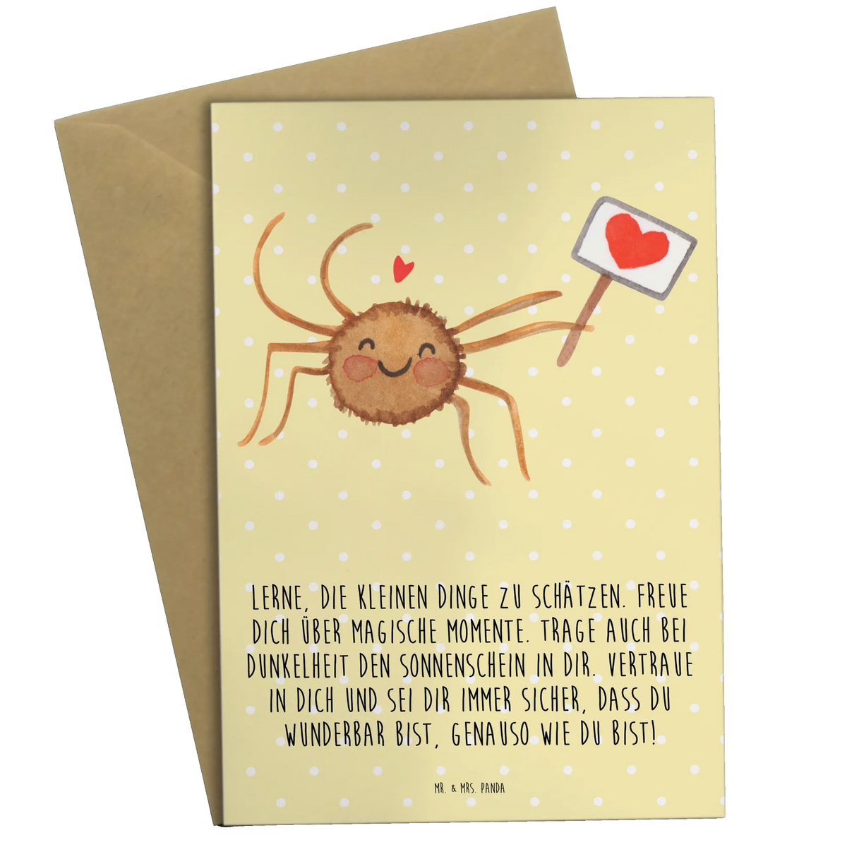 Grußkarte Spinne Agathe Motivation abiturkarte, vatertagskarte, glückwunschkarten, Glückwunschkarte, Grußkarten, valentinstagskarte, babykarte, osterkarte, spruchkarte, hochzeitskarten, neujahrskarte, genesungskarte, weihnachtskarten, dankeskarten, jubiläumskarte, Motivkarte, kommunionskarte, osterkarten, Grußkarte, Klappkarte, firmungskarte, Beileidskarte, einladungskarten, Agathe, Videos, Spinne, Merchandise, Spinne Agathe, Dankeschön, Glück, Vertrauen, Liebe, Motivation