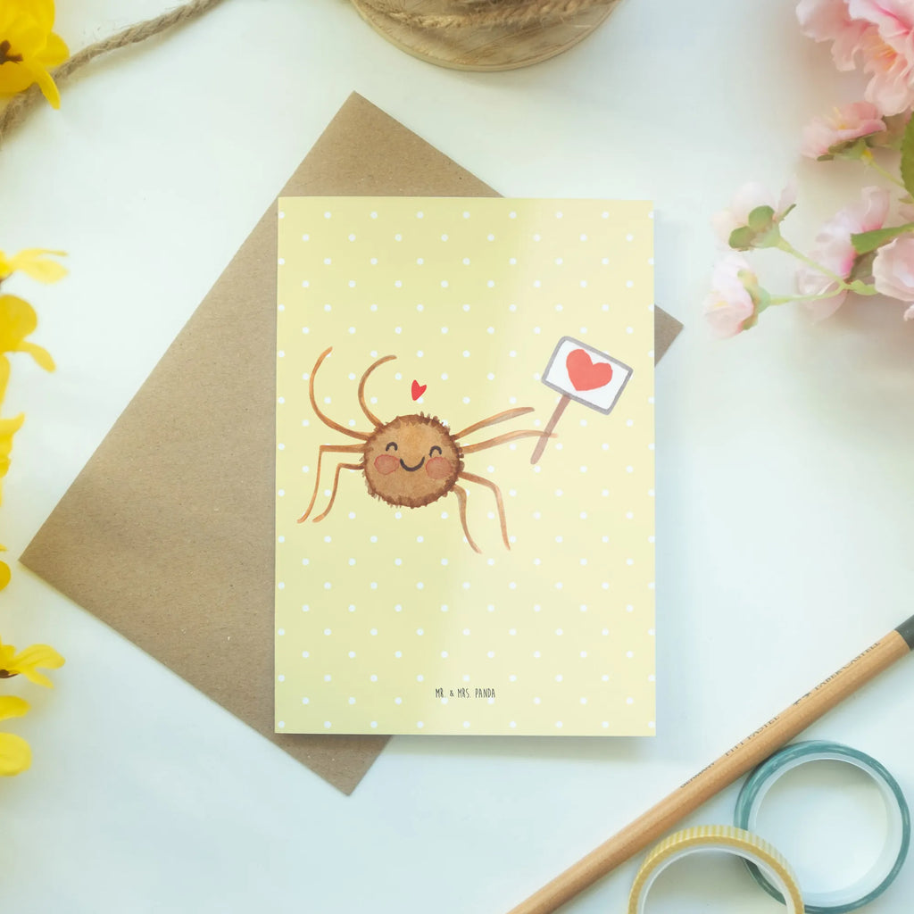 Kartka okolicznościowa Pająk Agata Motywacja firmungskarte, osterkarten, spruchkarte, valentinstagskarte, einladungskarten, glückwunschkarten, Beileidskarte, dankeskarten, weihnachtskarten, neujahrskarte, Klappkarte, abiturkarte, Grußkarte, genesungskarte, Motivkarte, hochzeitskarten, kommunionskarte, jubiläumskarte, babykarte, vatertagskarte, Glückwunschkarte, osterkarte, Grußkarten, Spinne Agathe, Spinne, Agathe, Videos, Merchandise, Dankeschön, Motivation, Liebe, Vertrauen, Glück