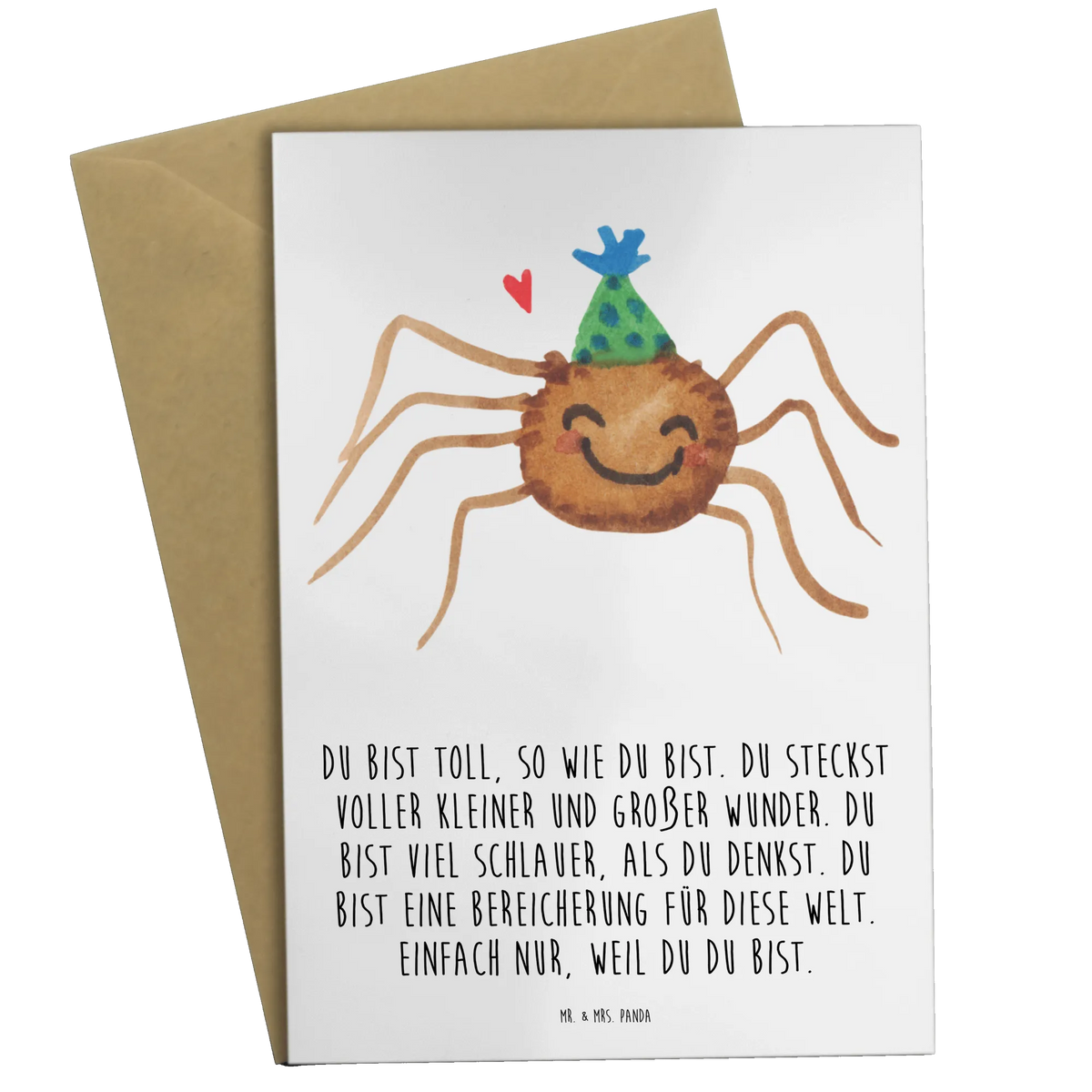Greetings card Spider Agathe Party Spider Agathe, Spider