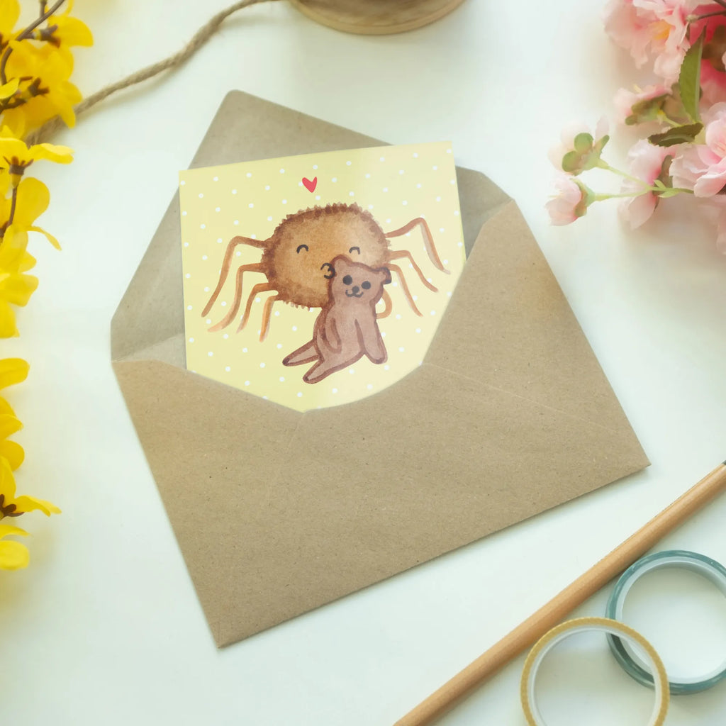 Grußkarte Spinne Agathe Teddy babykarte, Grußkarten, Glückwunschkarte, jubiläumskarte, osterkarte, weihnachtskarten, osterkarten, Grußkarte, kommunionskarte, spruchkarte, dankeskarten, firmungskarte, vatertagskarte, neujahrskarte, Beileidskarte, hochzeitskarten, abiturkarte, glückwunschkarten, Klappkarte, einladungskarten, valentinstagskarte, Motivkarte, genesungskarte, Spinne Agathe, Spinne, Agathe, Videos, Merchandise, Liebesbeweis, Verliebt, Liebesgeschenk, Teddy, Freundschaft, Miteinander, Treue, Dankeschön