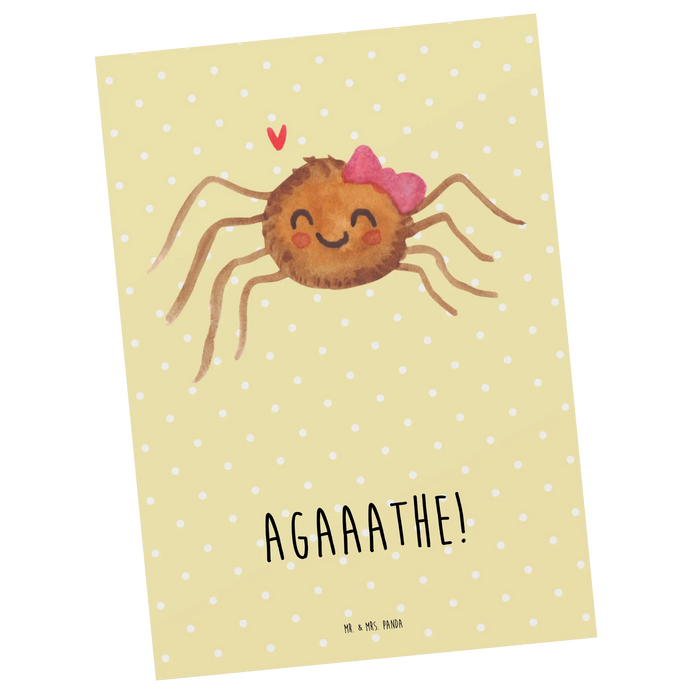 Postcard Spider Agathe Joy