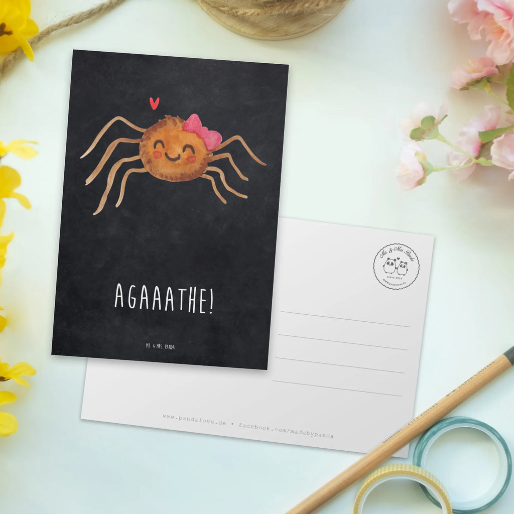 Postcard Spider Agathe Joy Postkarte, Designkarte, bildkarte, spruchkarte, Kunstkarten, Postkarten, Ansichtskarten, einzelkarte, Fotokarte, kunstkarte, Grußkarte, Ansichtskarte, Motivkarte, Agathe, Videos, Merchandise, Spinne Agathe, Spinne, Viraler Hit, Trend, Viral, Beliebte Spinne