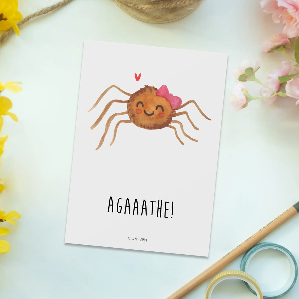 Postcard Spider Agathe Joy Postkarte, Designkarte, bildkarte, spruchkarte, Kunstkarten, Postkarten, Ansichtskarten, einzelkarte, Fotokarte, kunstkarte, Grußkarte, Ansichtskarte, Motivkarte, Agathe, Videos, Merchandise, Spinne Agathe, Spinne, Viraler Hit, Trend, Viral, Beliebte Spinne