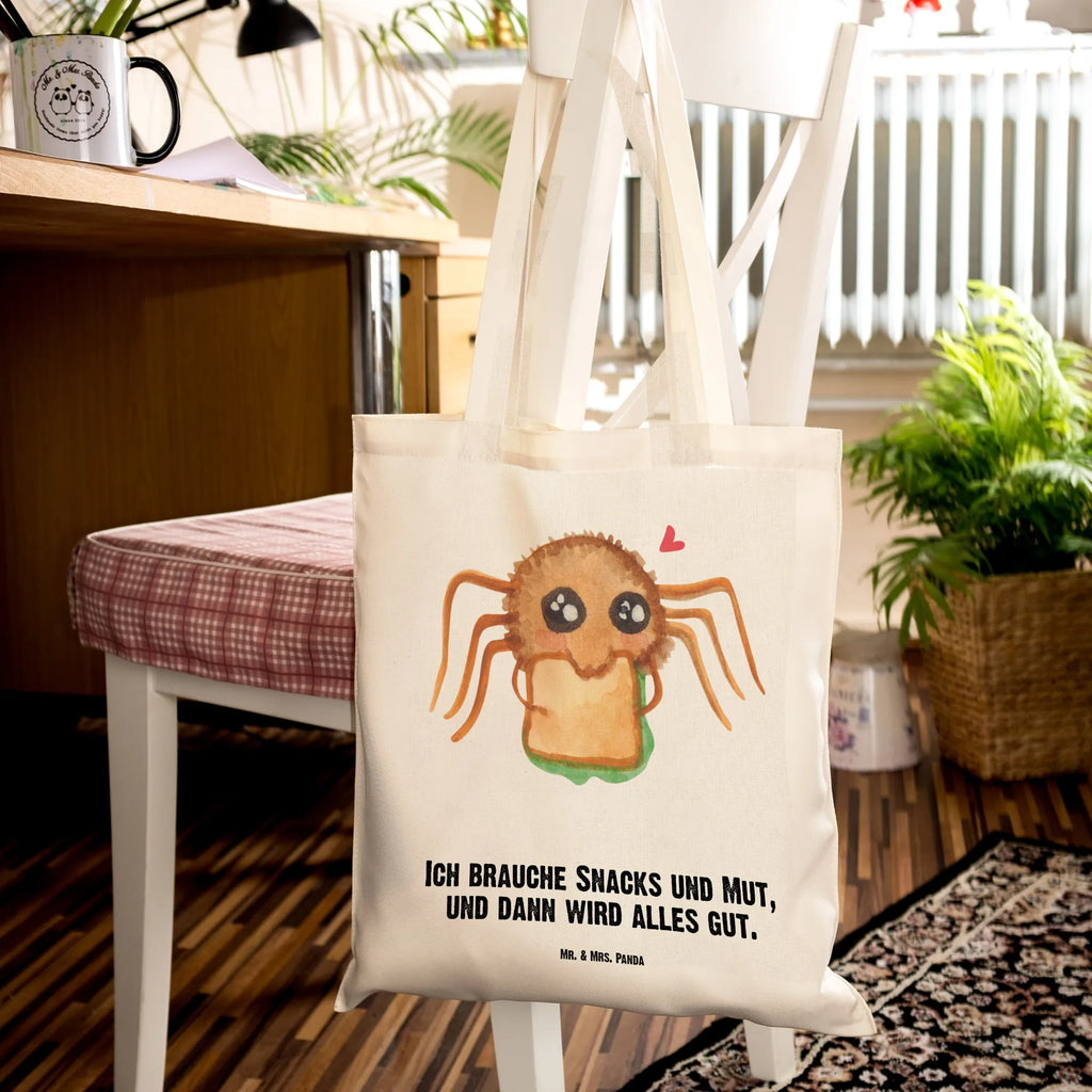 Tote bag Spider Agathe Sandwich Tasche, Laptoptasche, Einkaufstüte, Badetasche, Tragetasche, Umhängetasche, Beuteltasche, Beutel, Strandtasche, Jutetasche, Einkaufstasche, Schultertasche, Stofftasche, Shopper, Stoffbeutel, Jutebeutel, Spinne Agathe, Spinne, Agathe, Videos, Merchandise, Alles wird gut, Glück, Lebensfreude, Verfressen, Hungrig, Hunger, Mut