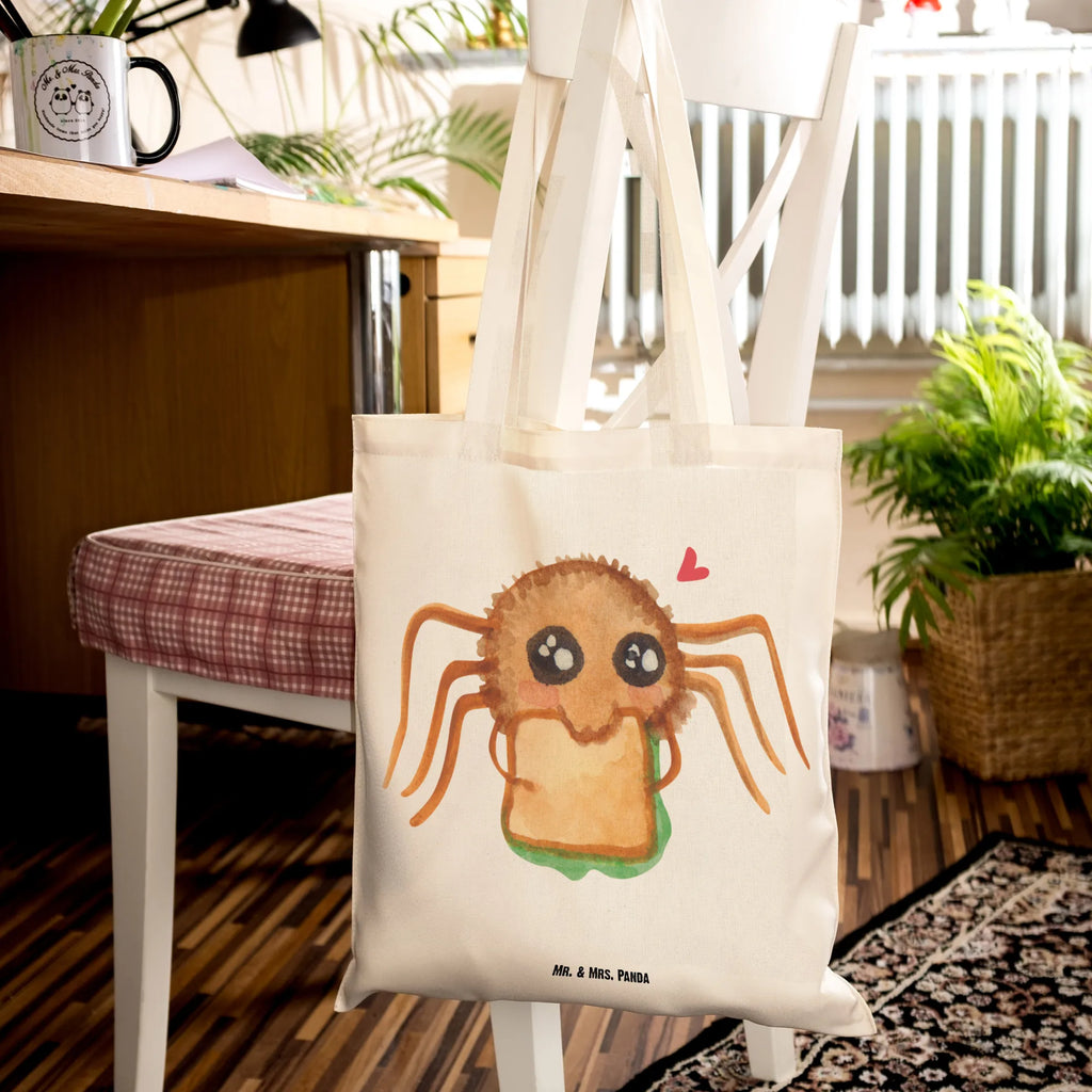 Tote bag Spider Agathe Sandwich Tasche, Laptoptasche, Einkaufstüte, Badetasche, Tragetasche, Umhängetasche, Beuteltasche, Beutel, Strandtasche, Jutetasche, Einkaufstasche, Schultertasche, Stofftasche, Shopper, Stoffbeutel, Jutebeutel, Spinne Agathe, Spinne, Agathe, Videos, Merchandise, Alles wird gut, Glück, Lebensfreude, Verfressen, Hungrig, Hunger, Mut