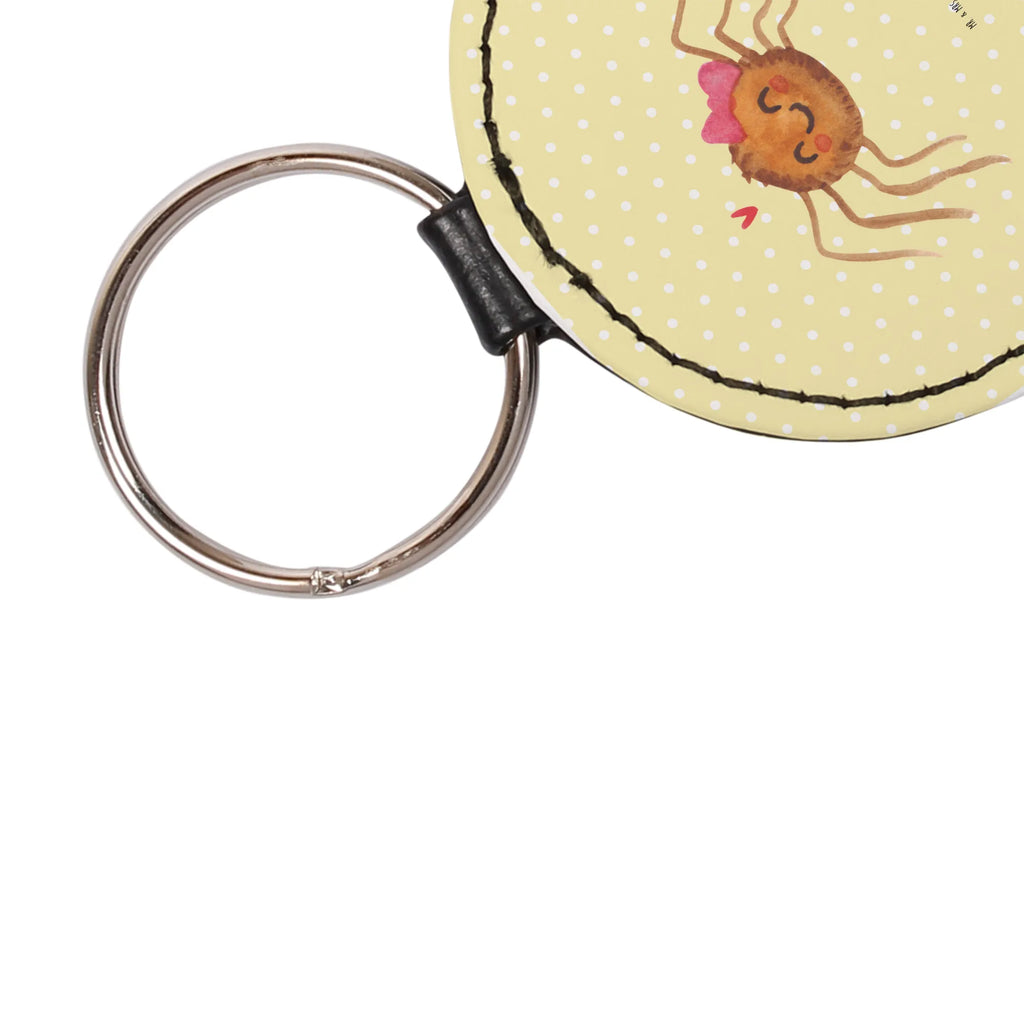 Rund Schlüsselanhänger Spinne Agathe Freude Schlüsselanhänger, schlüsselbund anhänger, Schlüsselaccessoire, mini schlüsselanhänger, Taschenanhänger, Spinne Agathe, Spinne, Agathe, Videos, Merchandise, Trend, Viraler Hit, Beliebte Spinne, Viral