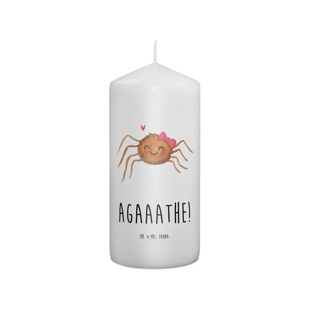 Candle Spider Agathe Joy Stumpenkerze, Kerze, Erinnerungskerze, Zylinderkerze, Wachskerze, Blockkerze, Bedruckte Kerze, Erinnerungslicht, Spinne, Agathe, Spinne Agathe, Videos, Merchandise, Viral, Viraler Hit, Beliebte Spinne, Trend